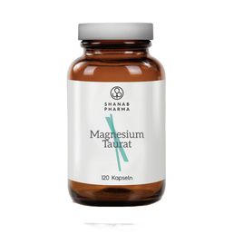 Produktansicht von Magnesiumtaurat Kapseln – 120 Stück | Vegan, ohne Magnesiumoxid, hoch bioverfügbar